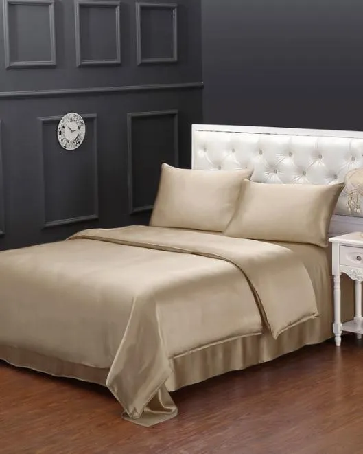 19 Momme Seamless Silk Sheets Set Home Lilysilk Silk Bedding Sets
