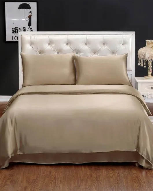 19 Momme Seamless Silk Sheets Set Home Lilysilk Silk Bedding Sets