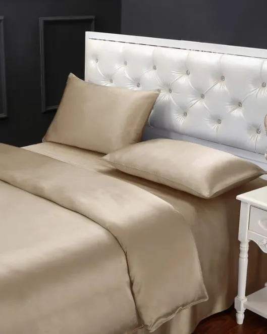 19 Momme Seamless Silk Sheets Set Home Lilysilk Silk Bedding Sets