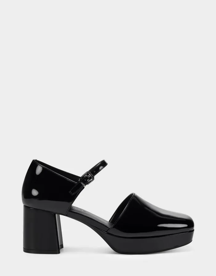 Aerosoles Black Patent Women Platforms