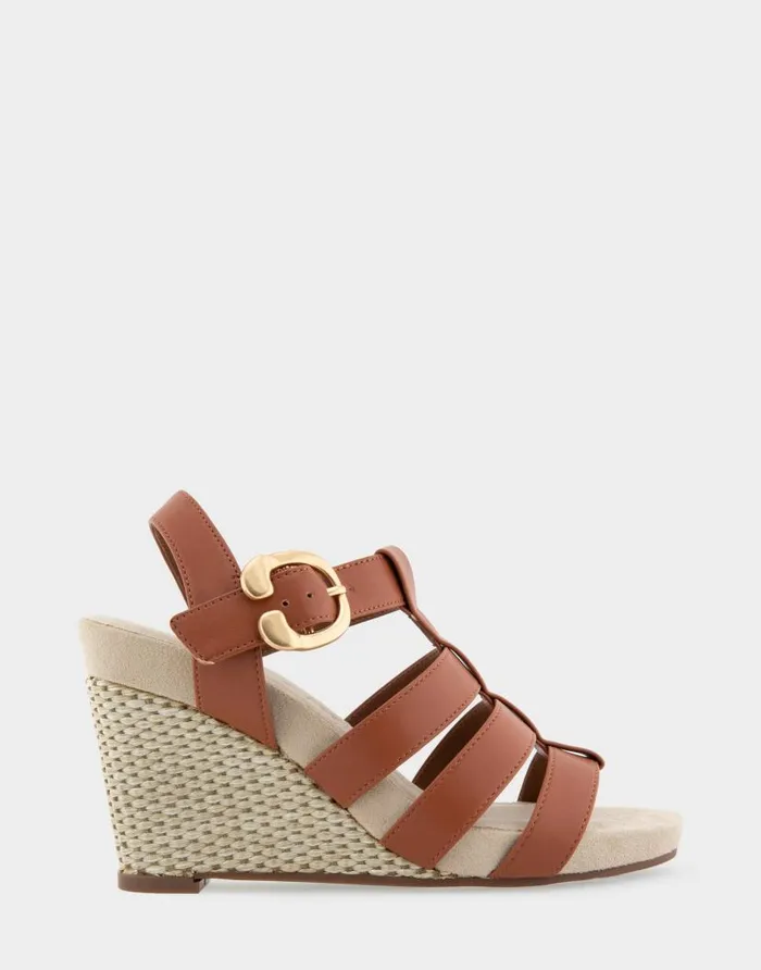 Aerosoles Comfortable Women039s Caged Footbed Wedge Sandal In Gingerbread Faux Leather Gingerbread Faux Leather Women Wide Width Sandals Aerosoles Comfortable Women039s Caged Footbed Wedge Sandal In Gingerbread Faux Leather Gingerbread Faux Leather Women Wide Width Sandals