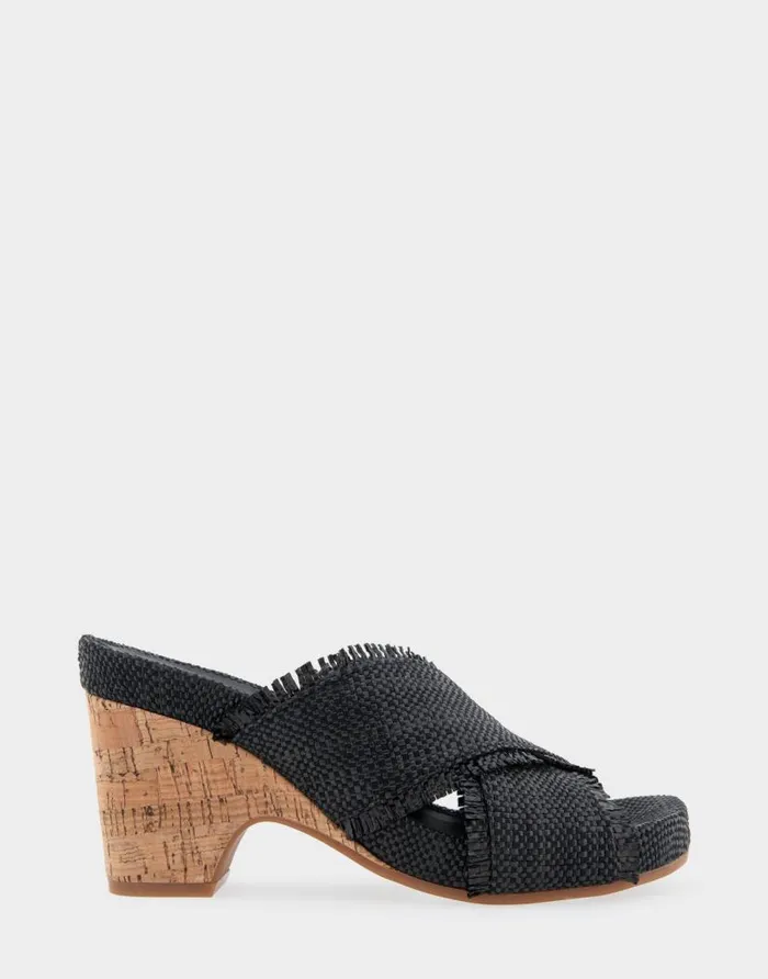 Aerosoles Comfortable Women039s Crisscross Footbed Wedge Sandal In Black Raffia Raffia Fabric Black Raffia Women Wedges Aerosoles Comfortable Women039s Crisscross Footbed Wedge Sandal In Black Raffia Raffia Fabric Black Raffia Women Wedges