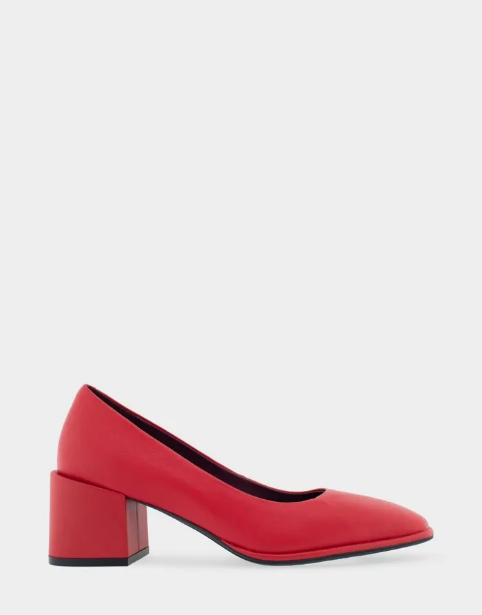 Aerosoles Comfortable Women039s Mid Heel Pump In Red Genuine Leather Racing Red Genuine Leather Women Pumps Aerosoles Comfortable Women039s Mid Heel Pump In Red Genuine Leather Racing Red Genuine Leather Women Pumps