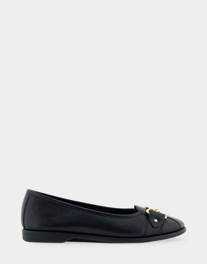 Aerosoles Comfortable Women039s Ornamented Flat In Black Leather Black Genuine Leather Women Ballet Aerosoles Comfortable Women039s Ornamented Flat In Black Leather Black Genuine Leather Women Ballet