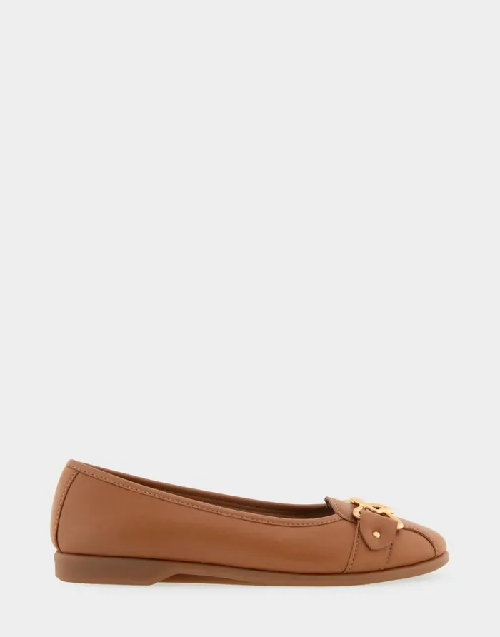 Aerosoles Comfortable Women039s Ornamented Flat In Tan Genuine Leather Tan Genuine Leather Women Ballet Aerosoles Comfortable Women039s Ornamented Flat In Tan Genuine Leather Tan Genuine Leather Women Ballet