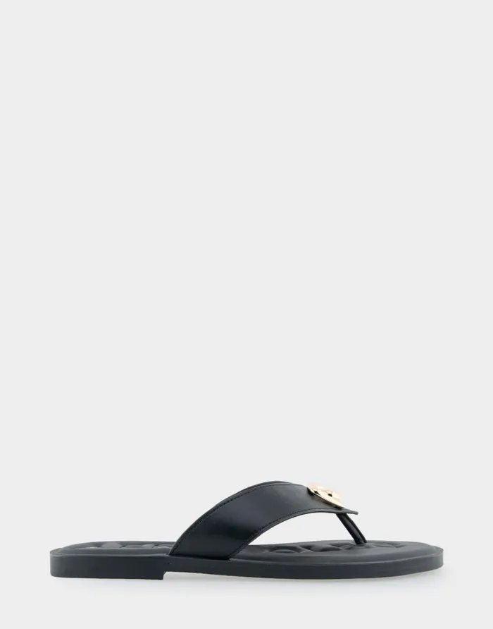 Aerosoles Comfortable Women039s Ornamented Thong Sandal In Black Faux Leather Black Faux Leather Women Clogs and Mules Aerosoles Comfortable Women039s Ornamented Thong Sandal In Black Faux Leather Black Faux Leather Women Clogs and Mules