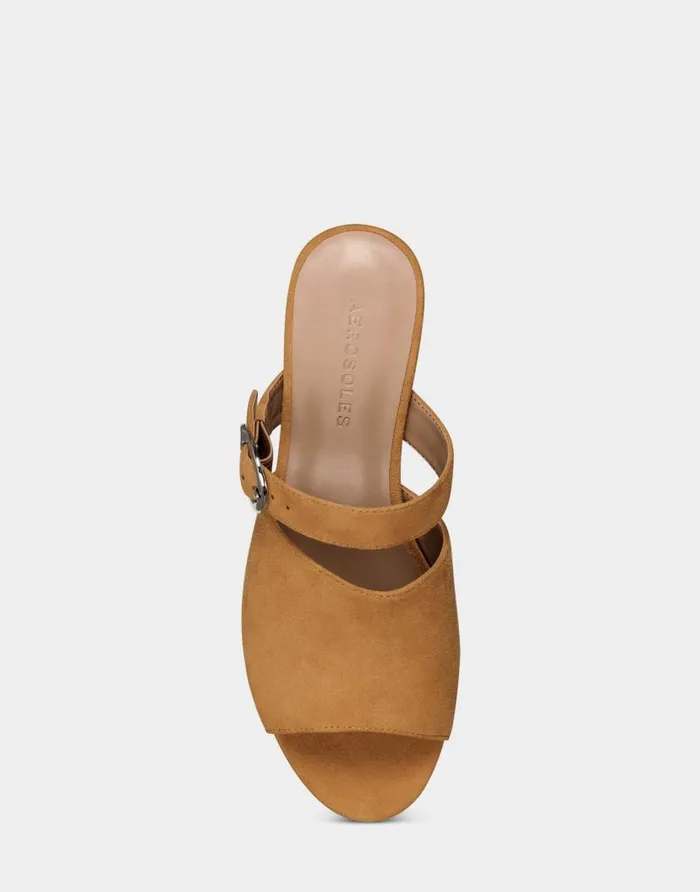 Aerosoles Comfortable Women039s Sandal In Tan Genuine Suede Tan Suede Women Platforms Aerosoles Comfortable Women039s Sandal In Tan Genuine Suede Tan Suede Women Platforms