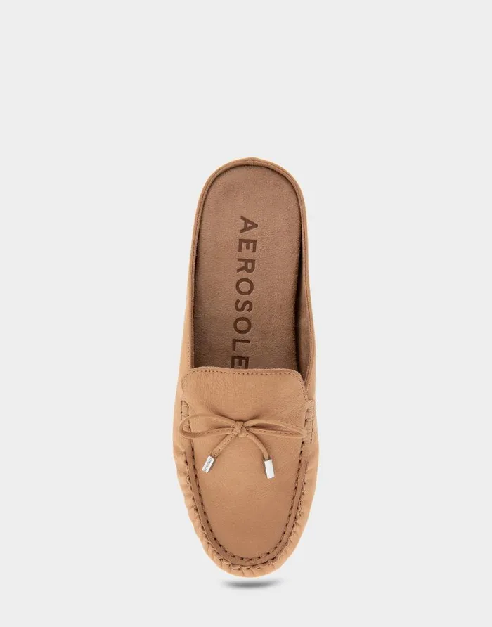 Aerosoles Comfortable Women039s Slip On Driver In Doe Nubuck Leather Doe Nubuck Leather Women Loafers