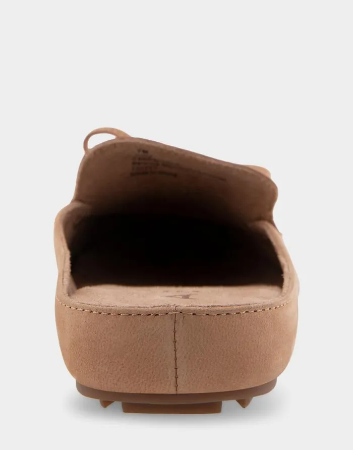 Aerosoles Comfortable Women039s Slip On Driver In Doe Nubuck Leather Doe Nubuck Leather Women Wide Width Flats