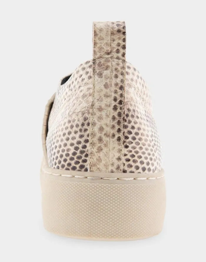 Aerosoles Comfortable Women039s Slip On Hidden Wedge Sneaker In Roccia Snake Print Leather Roccia Snake Print Leather Women Flatforms