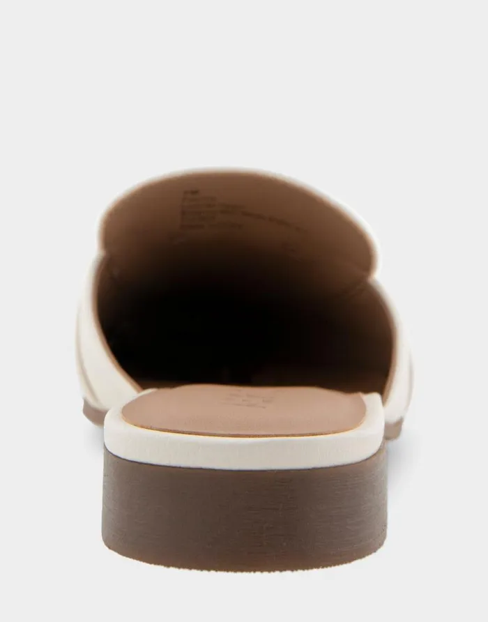 Aerosoles Comfortable Women039s Tailored Slip On Loafer In Eggnog Pebbled Leather Eggnog Pebbled Leather Women Clogs and Mules