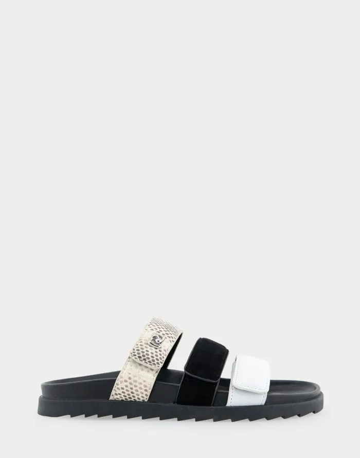 Aerosoles Comfortable Women039s Three Band Footbed Sandal In White Leather White Multi Leather Women Clogs and Mules Aerosoles Comfortable Women039s Three Band Footbed Sandal In White Leather White Multi Leather Women Clogs and Mules