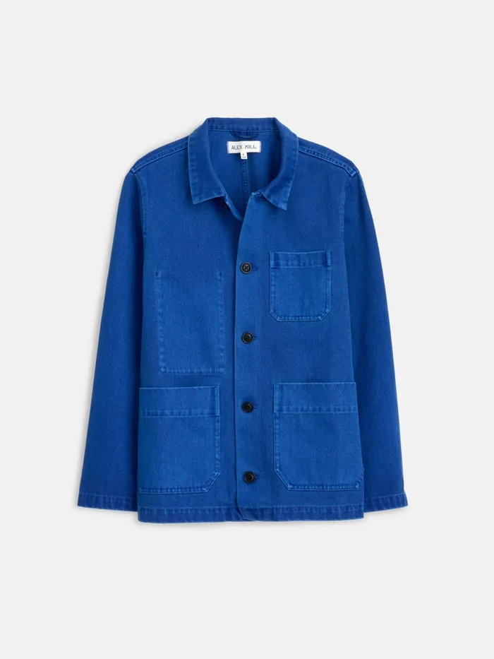 Alex Mill Jackets Outerwear Women Britt Work Jacket In Recycled Denim Electric Blue