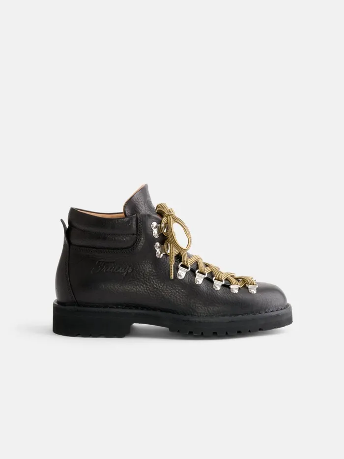 Alex Mill Men Fracap Magnifico Boot Black Leather