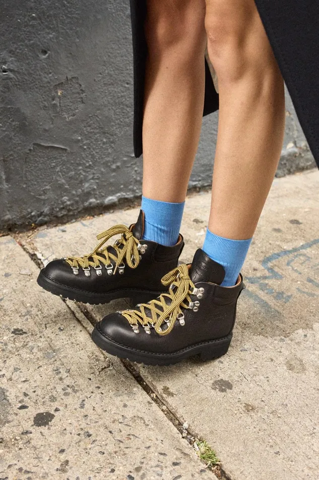 Alex Mill Men Fracap Magnifico Boot Black Leather