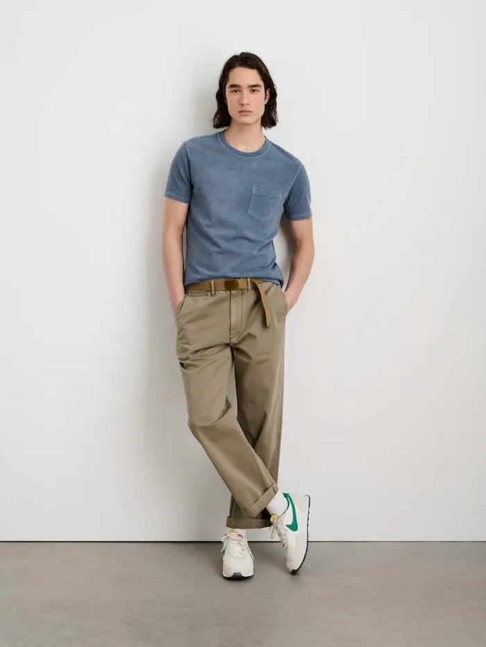 Alex Mill Pants Men Straight Leg Pant In Vintage Washed Chino Vintage Olive