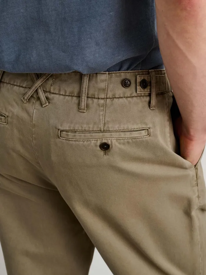 Alex Mill Pants Men Straight Leg Pant In Vintage Washed Chino Vintage Olive