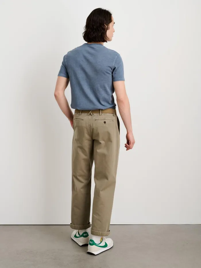 Alex Mill Pants Men Straight Leg Pant In Vintage Washed Chino Vintage Olive