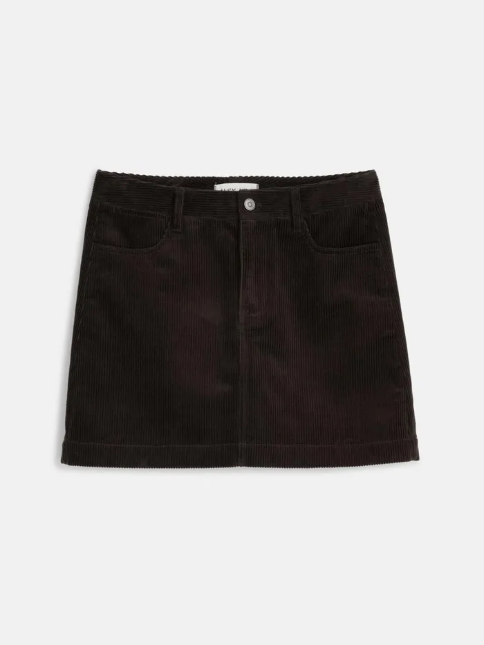 Alex Mill Set Dressing Women Camden Skirt In Corduroy Chocolate