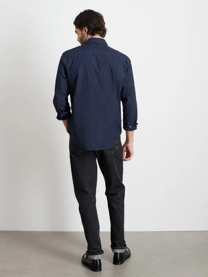 Alex Mill Shirts Men Mill Shirt In Cotton Poplin Dark Navy