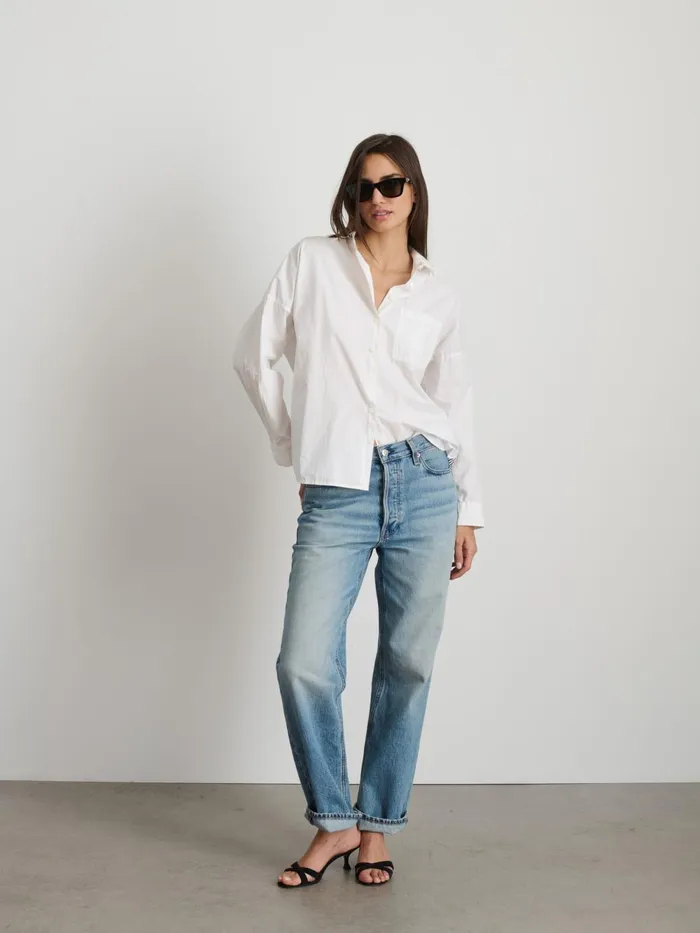 Alex Mill Shirts Tops Women Jo Shirt In Cotton Poplin White