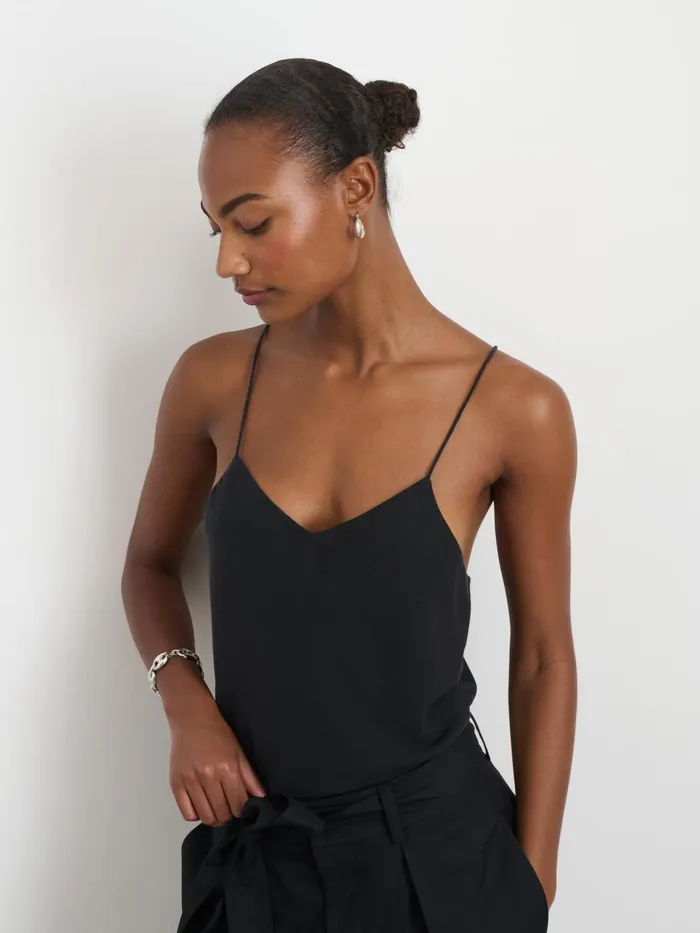 Alex Mill Shirts Tops Women Lauren Cami In Tencel Rich Black