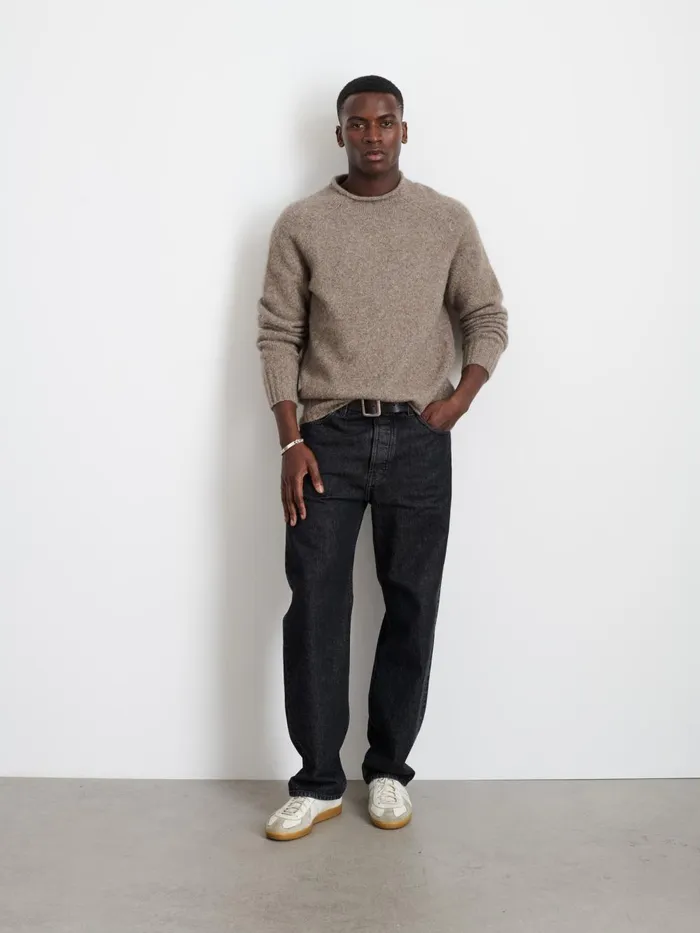 Alex Mill Sweaters Sweatshirts Men Alex Rollneck Sweater In Alpaca Chestnut