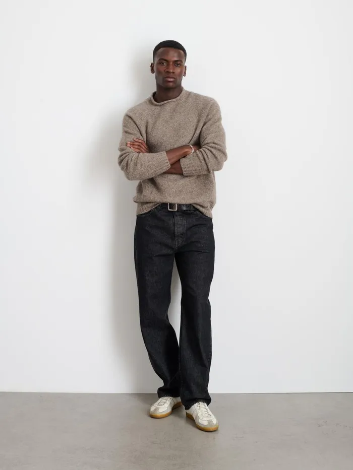 Alex Mill Sweaters Sweatshirts Men Alex Rollneck Sweater In Alpaca Chestnut