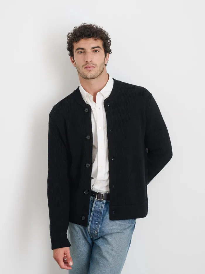 Alex Mill Sweaters Sweatshirts Men Donny Sweater Jacket In Heavyweight Wool