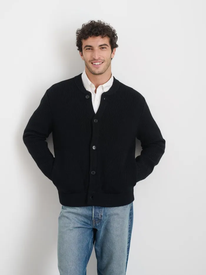 Alex Mill Sweaters Sweatshirts Men Donny Sweater Jacket In Heavyweight Wool
