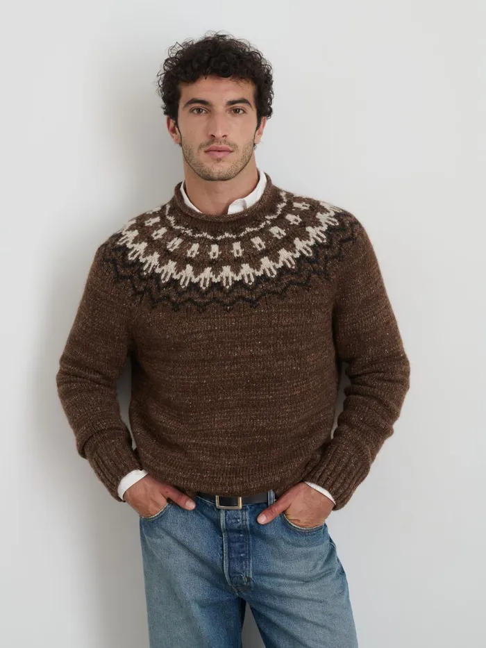 Alex Mill Sweaters Sweatshirts Men Fair Isle Rollneck Sweater Alex Mill Sweaters Sweatshirts Men Fair Isle Rollneck Sweater