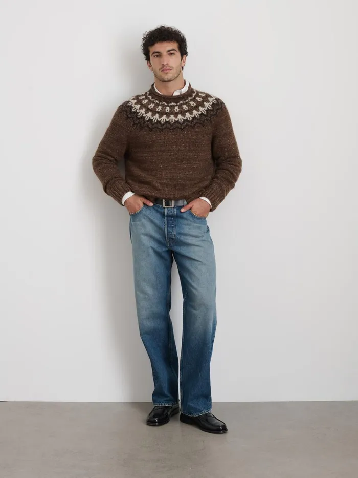 Alex Mill Sweaters Sweatshirts Men Fair Isle Rollneck Sweater Alex Mill Sweaters Sweatshirts Men Fair Isle Rollneck Sweater