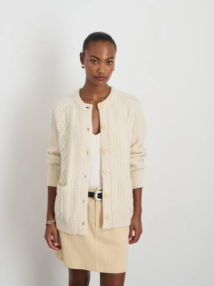 Alex Mill Sweaters Women Agnes Cardigan Ivory