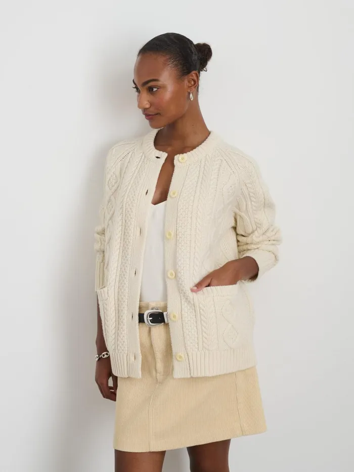 Alex Mill Sweaters Women Agnes Cardigan Ivory