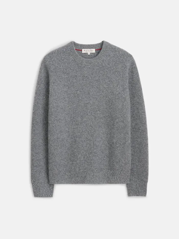 Alex Mill Sweaters Women Jordan Sweater In Washed Cashmere Marled Heather Grey