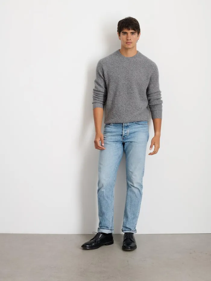 Alex Mill Sweaters Women Jordan Sweater In Washed Cashmere Marled Heather Grey