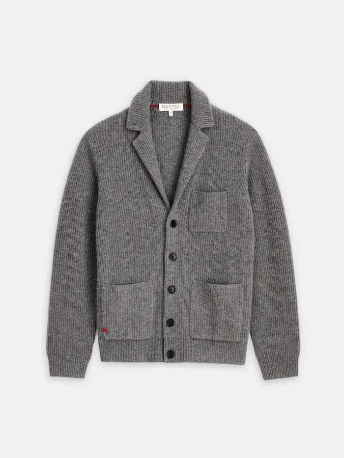 Alex Mill Sweaters Women Mitchell Cardigan In Washed Cashmere Heather Pewter