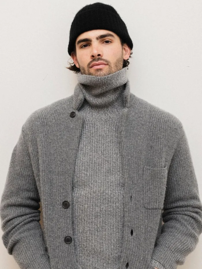 Alex Mill Sweaters Women Mitchell Cardigan In Washed Cashmere Heather Pewter