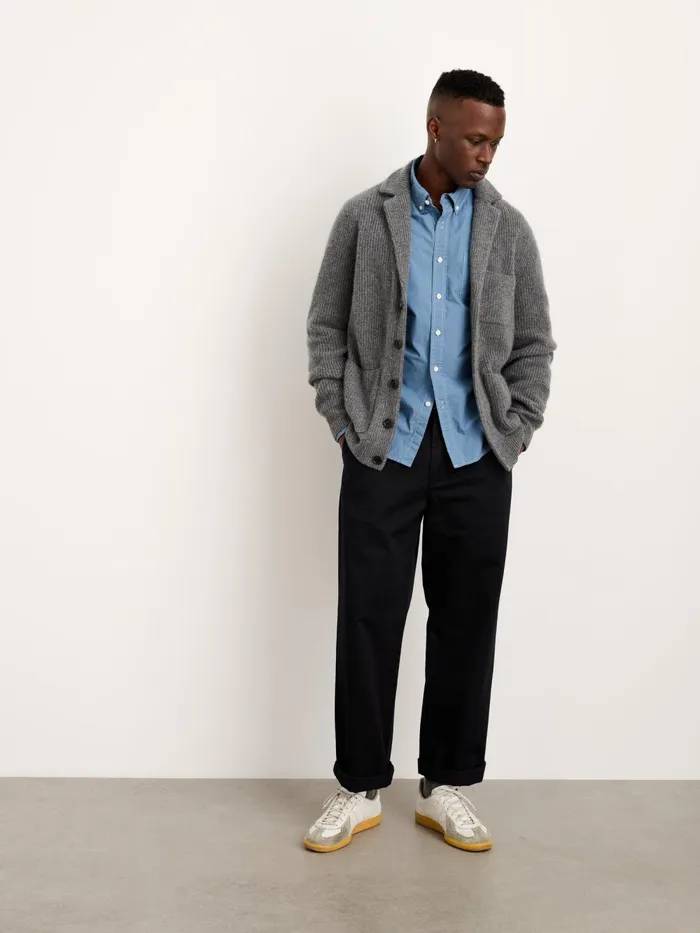Alex Mill Sweaters Women Mitchell Cardigan In Washed Cashmere Heather Pewter