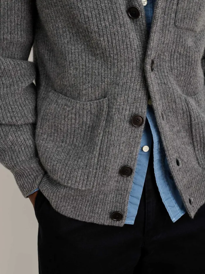 Alex Mill Sweaters Women Mitchell Cardigan In Washed Cashmere Heather Pewter