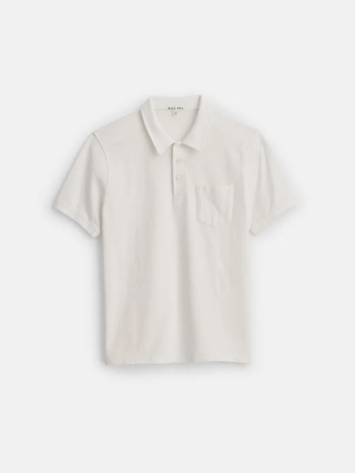Alex Mill Tees Polos Men Vintage Wash Polo Off White