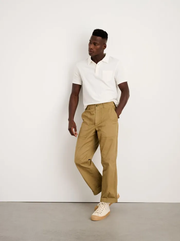 Alex Mill Tees Polos Men Vintage Wash Polo Off White