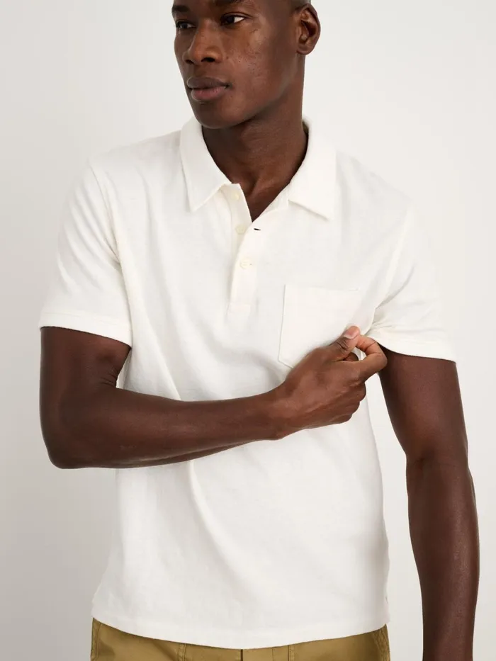 Alex Mill Tees Polos Men Vintage Wash Polo Off White