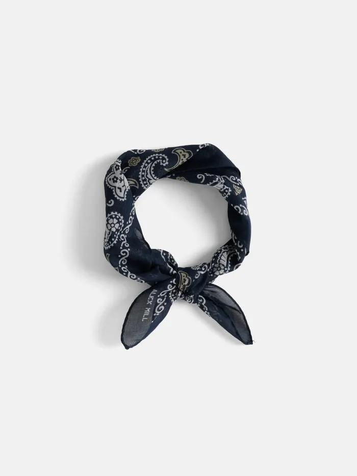 Alex Mill Women Cotton Bandana Navywhite
