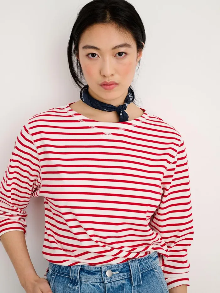 Alex Mill Women Cotton Bandana Navywhite