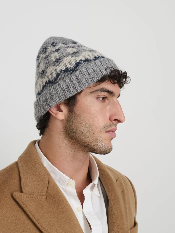 Alex Mill Women Fair Isle Beanie Grey Alex Mill Women Fair Isle Beanie Grey