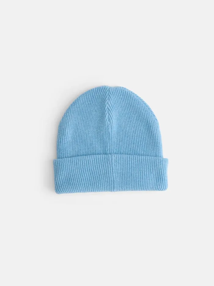 Alex Mill Women Wool Cotton Beanie Blue Glacier