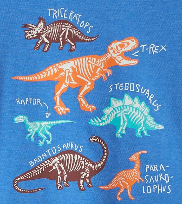 Baby and Toddler Boys Dinosaur Bones Long Sleeve TShirt Hatley