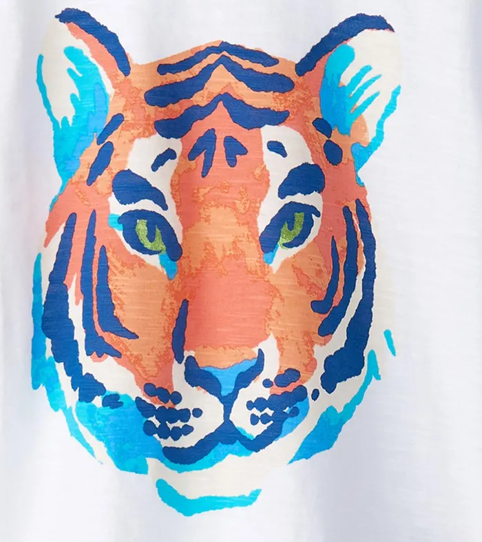 Baby and Toddler Boys Painted Tiger Graphic Tee Hatley