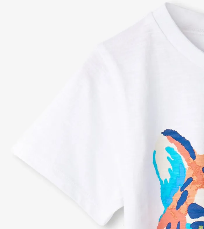 Baby and Toddler Boys Painted Tiger Graphic Tee Hatley